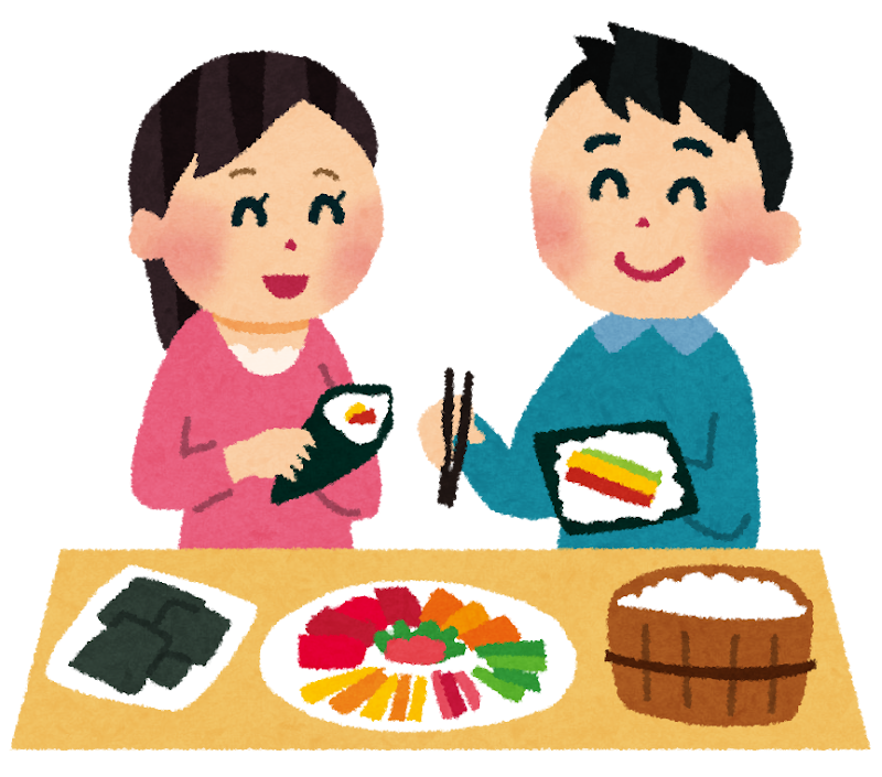 好きな具材を巻いていこう！～手巻き寿司～