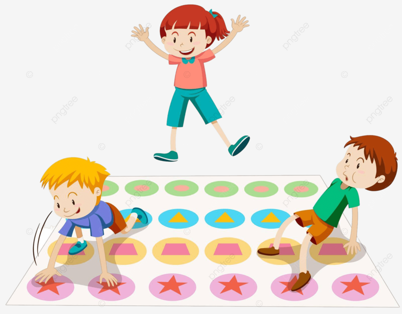 どんな体勢でも耐えられるかな?ツイスターゲーム!